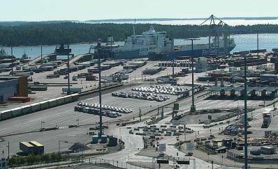 Helsinki webkamera Vuosaari kikötő
